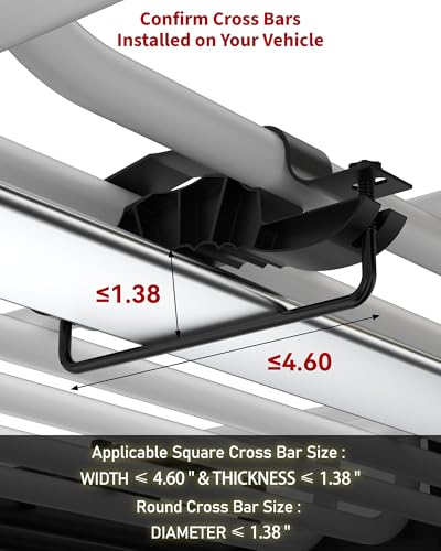 64" x 39" Universal Roof Rack Basket, 200 Lbs Capacity Rooftop Cargo Carrier Basket with 21 Cubic Feet (52" x 39" x 18") Waterproof Luggage Bag, for Suvs, Trucks, Vehiclesor Suvs, Trucks, Vehicles - size: 64" x 39" w/Bag
