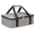 Uoxfill Lunch Bag Insulated Thermal Food Carrier Insulated Casserole Carrier for Hot or Cold Food,Insulated Tote Bag for Potluck Cookouts Parties Picnic, Lasagna Lugger,Fits 9"x13" Baking Pan,Gray - color: gray-1