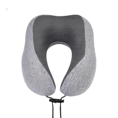 Travel Pillow - Pure Memory Foam Neck Pillow, Comfortable and Breathable Cover, Machine Washable, Airplane Travel kit with 3D Contoured Eye mask, earplugs and Storage Bag