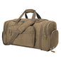 Gonex Canvas Duffle Bag 60L Travel Duffel Overnight Weekend Bag with Shoe Compartment (Coffee) - color: Coffee, size: X-Large-60L (With Shoe Compartment)