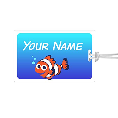 Durable Large Luggage & Bag Tag Clownfish Design - color: Clownfish