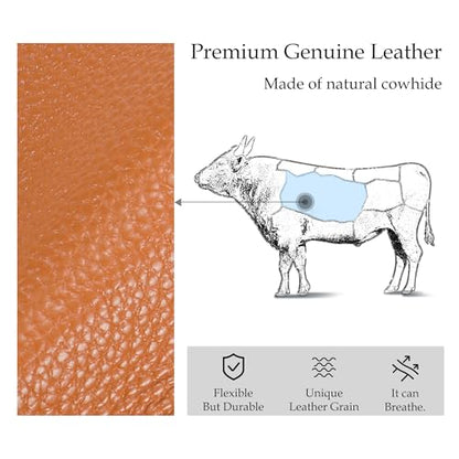INICAT RFID Blocking Sling Bag, Anti Theft Crossbody Bag for Women Compact Travel Purses Leather - color: Brown Leather