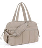 Lightweight Travel Duffle Bag for Women, Quilted Puffy Weekender with Wet Pocket for Gym, Overnight, Personal Item Carry On, Camel - color: Camel