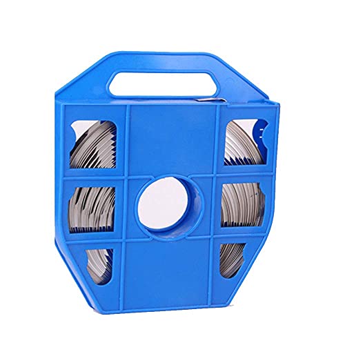 Manual Spin Steel Packaging Strapping Tensioner Banding Tool, 100 Feet 3/4" Width 304 Stainless Steel Band Coil, 100pcs 3/4" Width Ear-Lokt Buckles, Complete Strapping Set - style: Manual Spin Tensioner Strapping Set