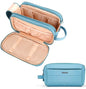 Toiletry Bag for Men & Women, Cruise Ship Travel Essentials, Shaving Dopp Kit with Dry and Wet Separation, Water-resistant Bathroom Cosmetic Organizer Bag, Makeup Accessories with Trolley Belt, Blue - color: Blue