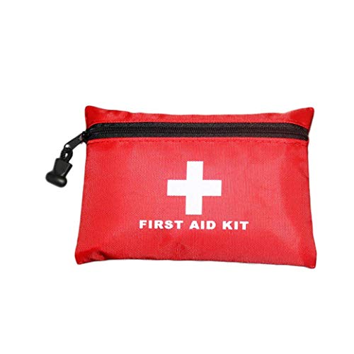 Red First Aid Bag Small First Aid Kit Empty Medical Storage Bag for First Aid Kits Pack Emergency Hiking Backpacking Camping Cycling Travel Car - color: Red, size: 1 Count (Pack of 1)