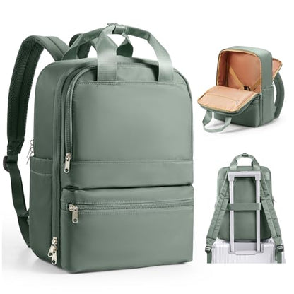 wepadre Small Travel Backpack for Women Men Personal Item Travel Bag Carry on Backpack for Travel Carry on Luggage - color: Olive Green