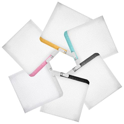6 Pcs Small Mesh Laundry Bag for Delicates Lingerie Laundry Bag Sock Washing Bags for Laundries Foldable Mesh Laundries Bags Small for Travel Home Mini Washing Machine Use Colorful 5.51×4.72 Inch