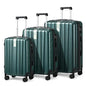 Hanke Luggage Sets 3 piece Carry On Luggage with Wheels PC Hard Shell Suitcases Lightweight Checked Travel Luggage Large Travel Suitcase Woman Men 20/24/29 Inch(Blackish Green) - color: Blackish Green, size: 3 Piece Set（20/24/29）