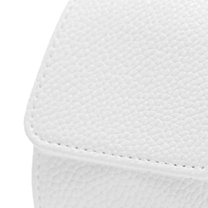 Oirlv Luxury Leather Travel Watch Case Portable Jewelry Watch Storage Roll Organizer(White) - color: White