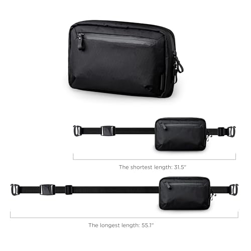 ALPAKA Elements Tech Case - Travel Organizer Pouch for Electronics, Cables, EDC with Weatherproof Fabrics, YKK Zippers (Black VX21 Fabric) - color: Black