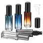 Segbeauty 5 Packs Travel Perfume Bottle Refillable, 10ML Mini Portable Glass Spray Bottles Atomizer, Empty Cologne Sample Dispenser with Funnel and Pipette, Perfume Making Kit Toiletries Container - color: Mixed, style: Mini Bottles