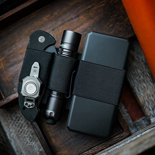 VIPERADE PL6 Tactical Modular EDC Organizer, Elastic Insert Pouch Panel with Hook Backed Accessories Holder, Attachment for Backpack, Tactical Vest, Bag - color: 1pc, L