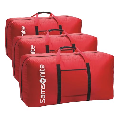 Samsonite Tote-A-Ton 32.5-Inch Duffel Bag, Red, 32.5-Inch (Pack of 3) - color: Red, size: One Size (Pack of 3)