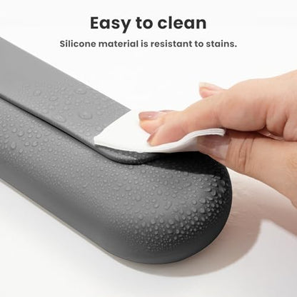 Silicone Electric Toothbrush Travel Case, Manual Toothbrush Travel Cover for Men and Women,Toothbrush Holder for Travel,Gym and More, Fits Most Manual and Electric Toothbrushes - Gray - color: Gray