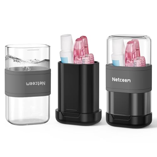 Toothbrush Travel Case Kit,Portable Folding Tooth Brush Holder and Toothpaste Cover Container with Mouthwash Cup, Oral Clean Tools Organizer for Traveling, Bathroom, Camping, Business Trip(1Pack） - color: Grey