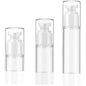 Qeuly 3 Pack Airless Pump Bottles Travel Size Pump Bottle Lotion Container Refillable Cosmetic Pump Dispensers for Foundation Moisturizer Shampoo Toiletry(0.5oz+1oz+1.7oz) - color: Sn-503015