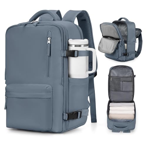VGCUB Large Travel Backpack Bag for Women Men,Carry on Backpack,17 Inch Laptop Business Work Waterproof Backpack with Laptop Compartment,Person Item Flight Approved,Mochila de Viaje,Royal Blue - color: Royal Blue, style: Large