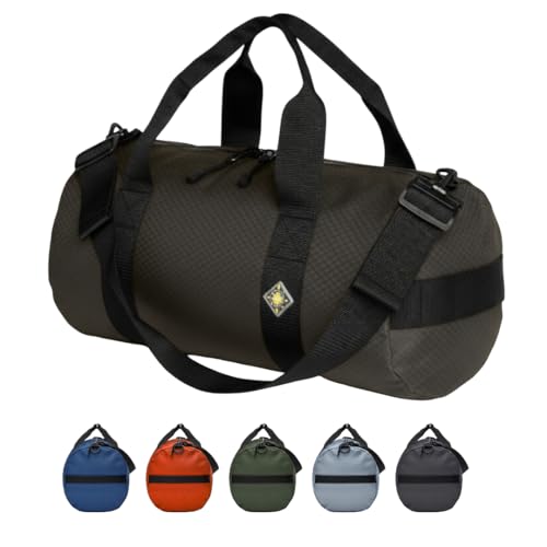 25L Field Duffel Bag, Heavy-Duty Gear Bag, 1050D Tuff Cloth, Diamond Ripstop, Reinforced Stitching - Black (10" x 20") - color: Black, size: 10" x 20" (25 Liters)