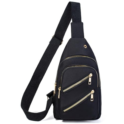 Banelu Sling Bag Crossbody Bags for Women, Small Crossbody Purses Sling Backpack Cross Body Bag for Outdoors Hiking Traveling - Black - color: N Black