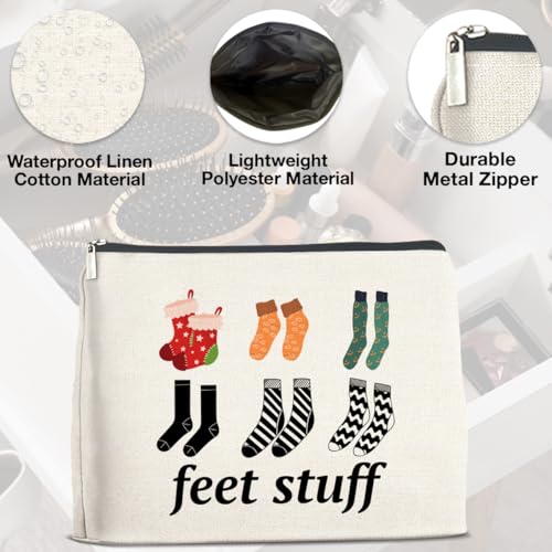 Travel Socks Organizer Bag Feet Stuff Storage Pack Zipper Pouch for Travel Suitcase Luggage