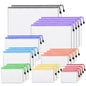 26pcs Mesh Zipper Pouch Bags, 8 Sizes Plastic Zippered Storage Bags for Organizing, Clear Pouches with Zipper, Waterproof Mesh Pouch for Office School Supplies, Home Organize, Travel Storage - style: 26pcs