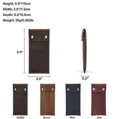 Personalized Custom Genuine Leather Watch Case,Simple Watch Bracelet Storage Bag,Portable Travel Watch Pouch (01 Coffee) - color: 01 Coffee