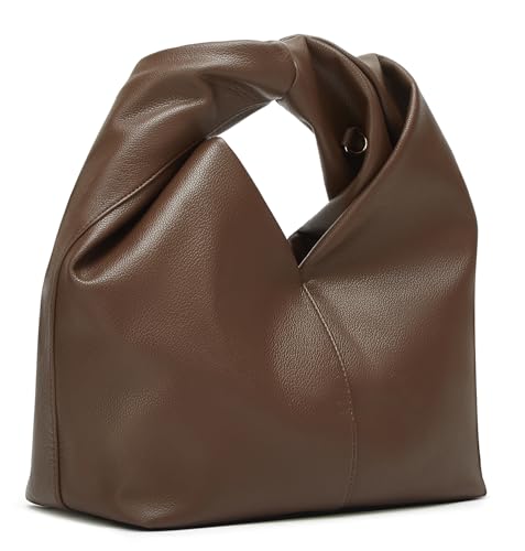 Slouchy Suede Crescent Crossbody Purses Women Cute Hobo Bags Trendy Satchels Underarm Shoulder Bag Travel Tote Handbag 2026 - color: D Pu Yellow-have Strap