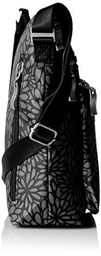 Baggallini Pocket Crossbody Bags for Women 8x8 Small Lightweight Durable Water-resistant Travel Purse W/Rfid - color: Midnight Floral