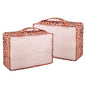Packing Cubes Set, 2 Pcs Packing Organizers Set for Suitcases (Pink leopard) - color: Pink leopard