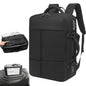 Vacuum Seal Travel Backpack W/Pump Built-in - 65L Water-Resistant Carry-On Vacuum Backpack Travel Bag Expandable Air Compression System with TSA Lock Fits19 Laptop (Black) - size: 65L