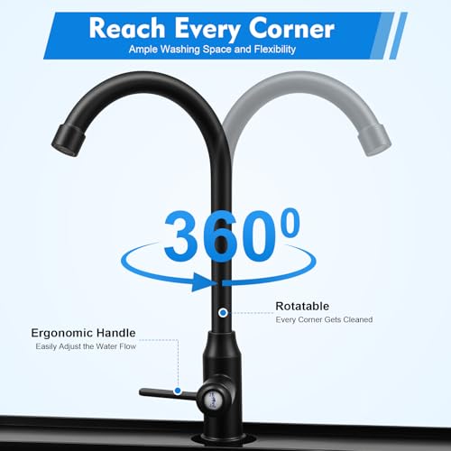 Black Utility Sink, Free Standing Laundry Sink, Laundry Tub Sink with Faucet+Soap Dispenser+Drain Pipe Kit, Laundry Room Sink for Restaurants, Laundries, Stores - color: Black, 19.7 x 19 x 33.1in