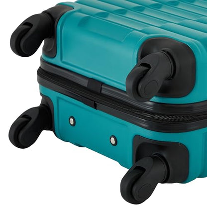 Travelers Club 22-Inch Gilroy Rolling Hardside Carry-On Luggage, Teal Blue - color: Teal Blue, size: 22-Inch
