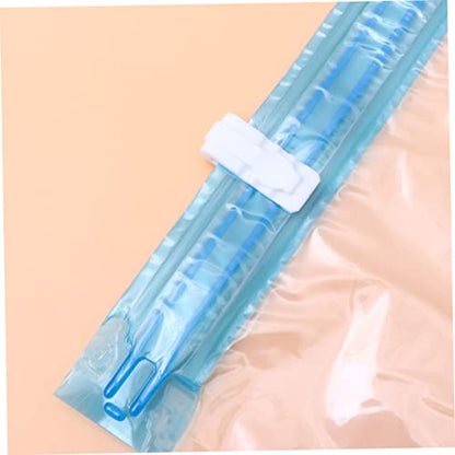 Holibanna 10pcs Vacuum Compressed Roll up Seal Bags for Travel Storage for Clothes Organize and Maximize Packing Space Pe Material Transparent Design