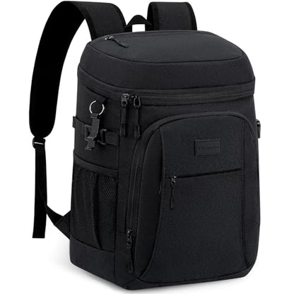 Tuwubi Cooler Backpack 35/42 Cans, Backpack Coolers Insulated Leak Proof for Men Women, Waterproof Soft Sided Lunch Camping Beach Travel Ice Chest Backpack Cooler Bag - color: Black, size: Large