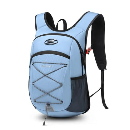 Ultra-Light Soft Daypack 15L/20L, Cushioned Breathable Back Panel Backpack, Lightweight Packable Travel Backpack (Sky Blue, 20L) - color: Sky Blue, size: 20L