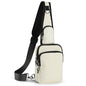 VADOO Sling Bag, Crossbody Bag with Zipper Lock, RFID Blocking & Water Resistant for Men and Women - color: Beige