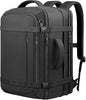 Ample Space Travel Backpack with LifetimeWarranty,Expandable Carry on Backpack with Cable Access Port,Fits 17.3"Laptop Notebook,Water Resistant Weekender Backpack Business Trips,Daily Travel,Black - color: Black, size: 17.3inch (19"x12.5"x8.5")