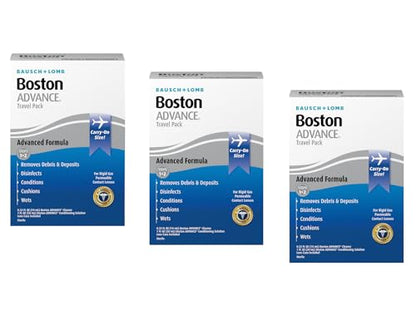 Bausch & Lomb Boston Advance Formula, Travel Pack Combo (3 pack)