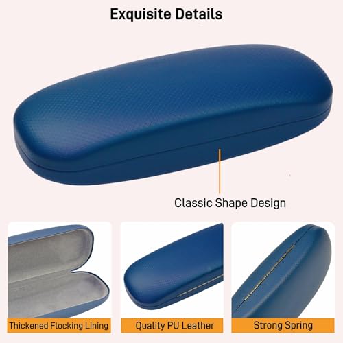 Glasses Case,Eyeglass Case 4 Pack for Women Men,Glasses Case Hard Shell,Hard Eye Glass Case for Travel Study Work,Hard Case for Glasses,Sunglasses Cases