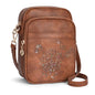Small Crossbody Bags for Women, RFID Phone Purse with Card Slots, Triple Compartments Lightweight Shoulder Bag - color: 1-brown