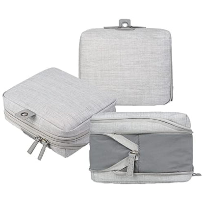 Nordace Travel Packing Organizers Set for Men and Women - 2x Packing Cubes & 1x Wash Pouch - Durable & Water Resistant (Light Gray) - color: Light Gray