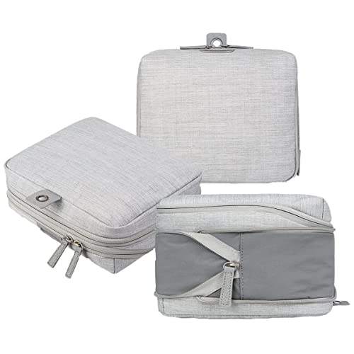Nordace Travel Packing Organizers Set for Men and Women - 2x Packing Cubes & 1x Wash Pouch - Durable & Water Resistant (Light Gray) - color: Light Gray