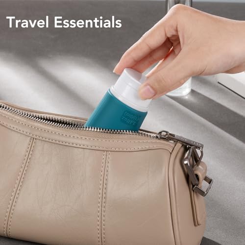 Valourgo TSA Approved Travel Bottles for Toiletries, 3.4oz Portable Leak Proof Tubes, BPA Free Refillable Accessories With Clear Toiletry Bag, Green - color: Green
