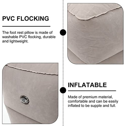 1 Set Floor Mat Height Leg Pillow Airplane Bed for Toddlers Leg Rest Pillow Kids Airplane Bed Travel Crib for Kids Office Desk Flocking PVC to Sleep