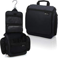 D&D Wanderlust D&D Hanging Travel Toiletry Bag for Men and Women – Cosmetics, Makeup and Toiletries Organizer Kit with 10 Compartments - color: Black