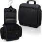 D&D Wanderlust D&D Hanging Travel Toiletry Bag for Men and Women – Cosmetics, Makeup and Toiletries Organizer Kit with 10 Compartments - color: Black
