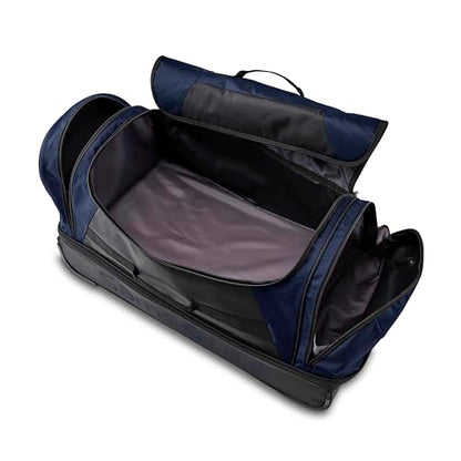 Samsonite Andante 2 Wheeled Duffel Bag – 32-Inch Durable Rolling Luggage with Inline Skate Wheels, Push-Button Handle & Spacious Compartments – Travel-Friendly and Lightweight- Navy/Black - color: Navy/Black, size: 32-Inch