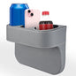 Car Cup Holder, Auto Front Seat Organizer, Multifunctional Cup Drink Holders with PU Leather Cover, Gap Filler Storage Box Coin Bucket Console Side Pocket Cell Mobile Phone Holder (Gray) - color: Gray