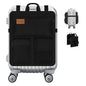 Yotako Over Luggage Organizer for Suitcase or Carry On Bag with 7 Storage Pockets-16” Laptop Sleeve with Handle and Adjustable Straps, Fits 20-30” Suitcase Travel Accessories Bag (Black)